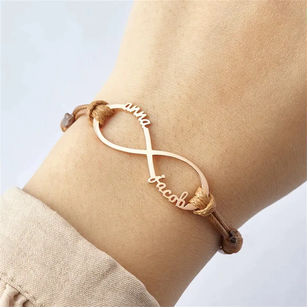 Personalized Infinity Bracelet