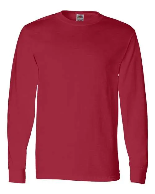 Pretreated Fruit of the Loom 4930R HD Cotton Long Sleeve T-Shirt