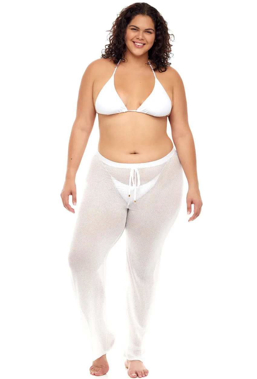 PULL ON PANT WITH SIDE SLIT - GOFRET - PLUS SIZE