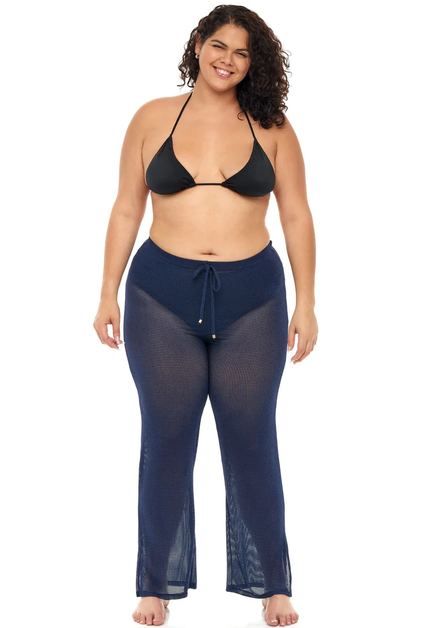 PULL ON PANT WITH SIDE SLIT - GOFRET - PLUS SIZE