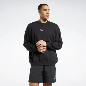 Reebok Apparel Men Classics Small Vector Crew Sweatshirt Black