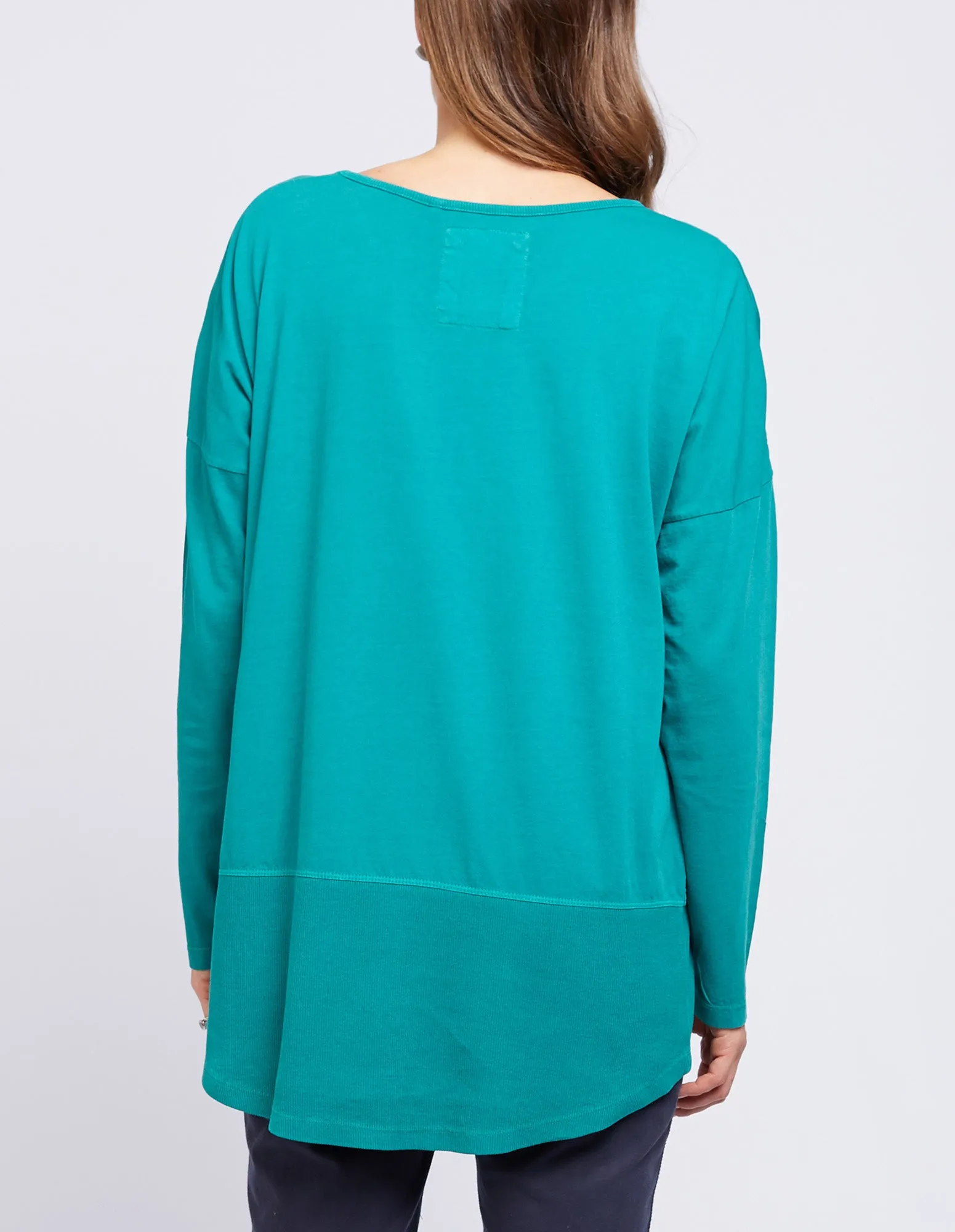 Rib Long Sleeve Winter Green