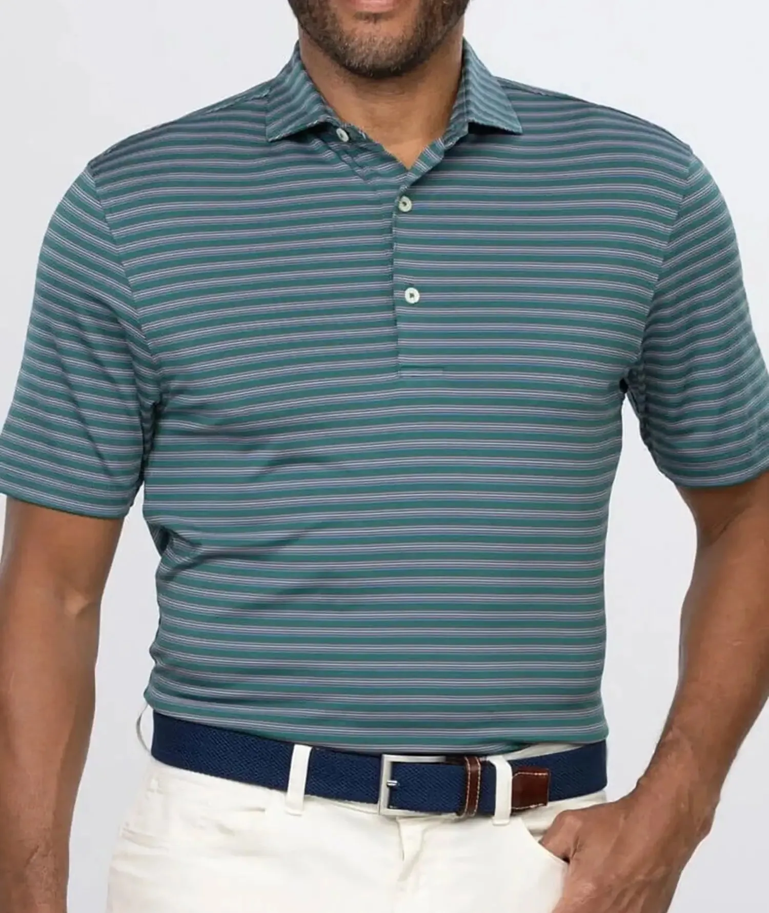 Rory Stripe Performance Polo