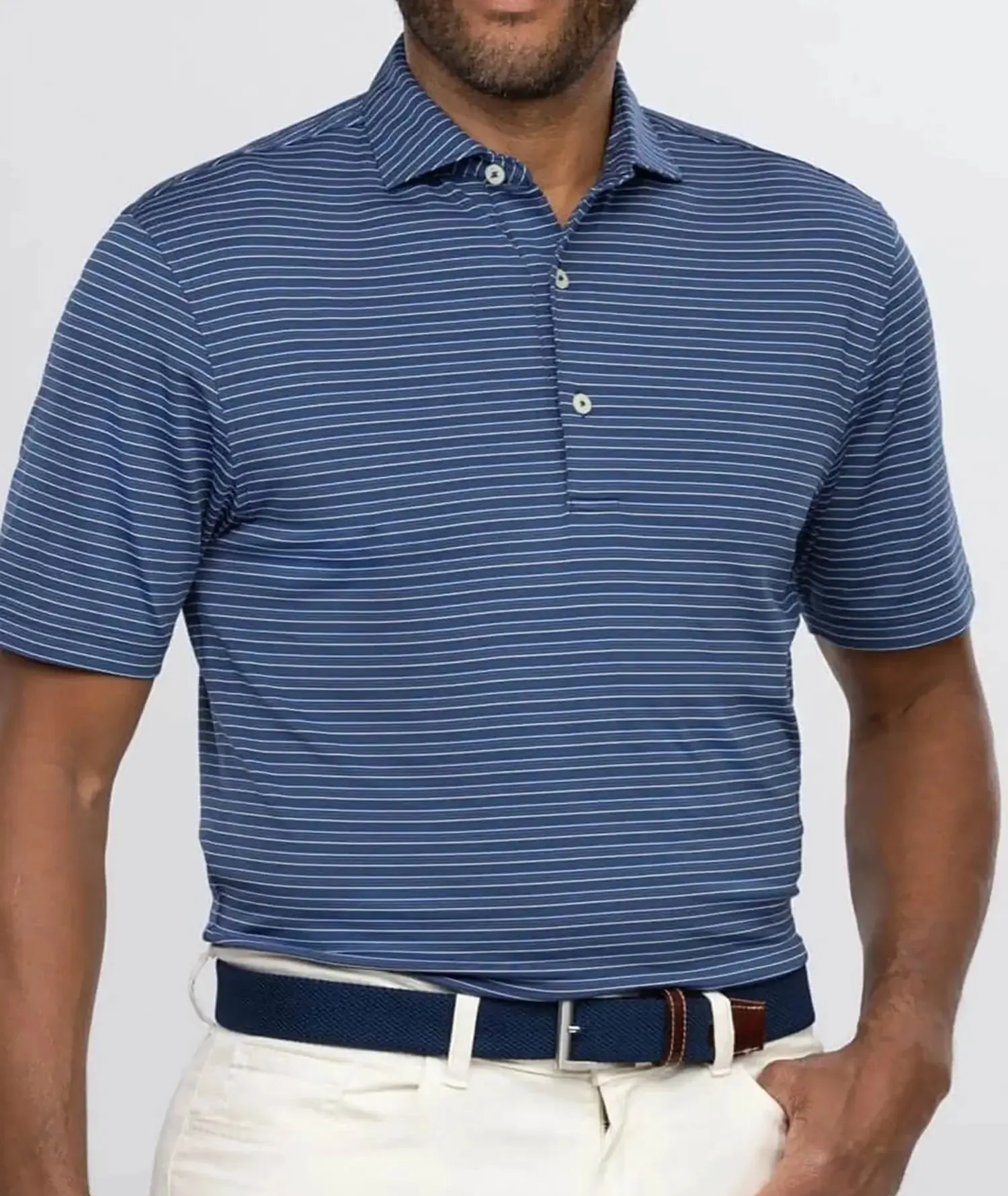 Rory Stripe Performance Polo