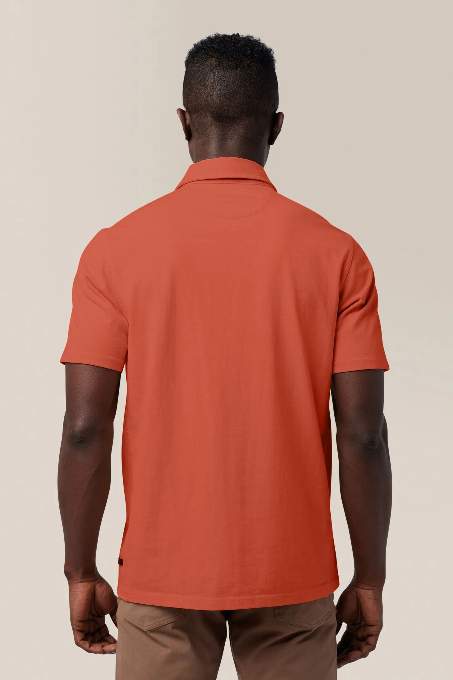 Rugby Shirt | Textured Cotton Jersey