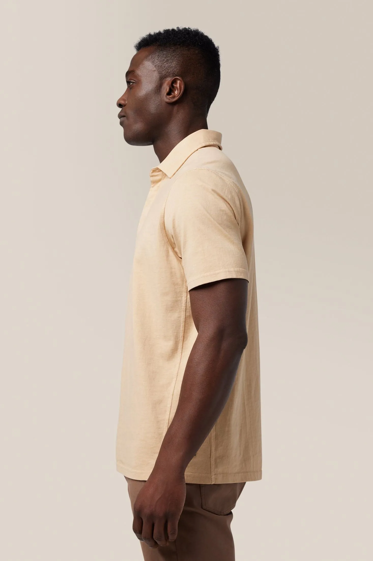 Rugby Shirt | Textured Cotton Jersey