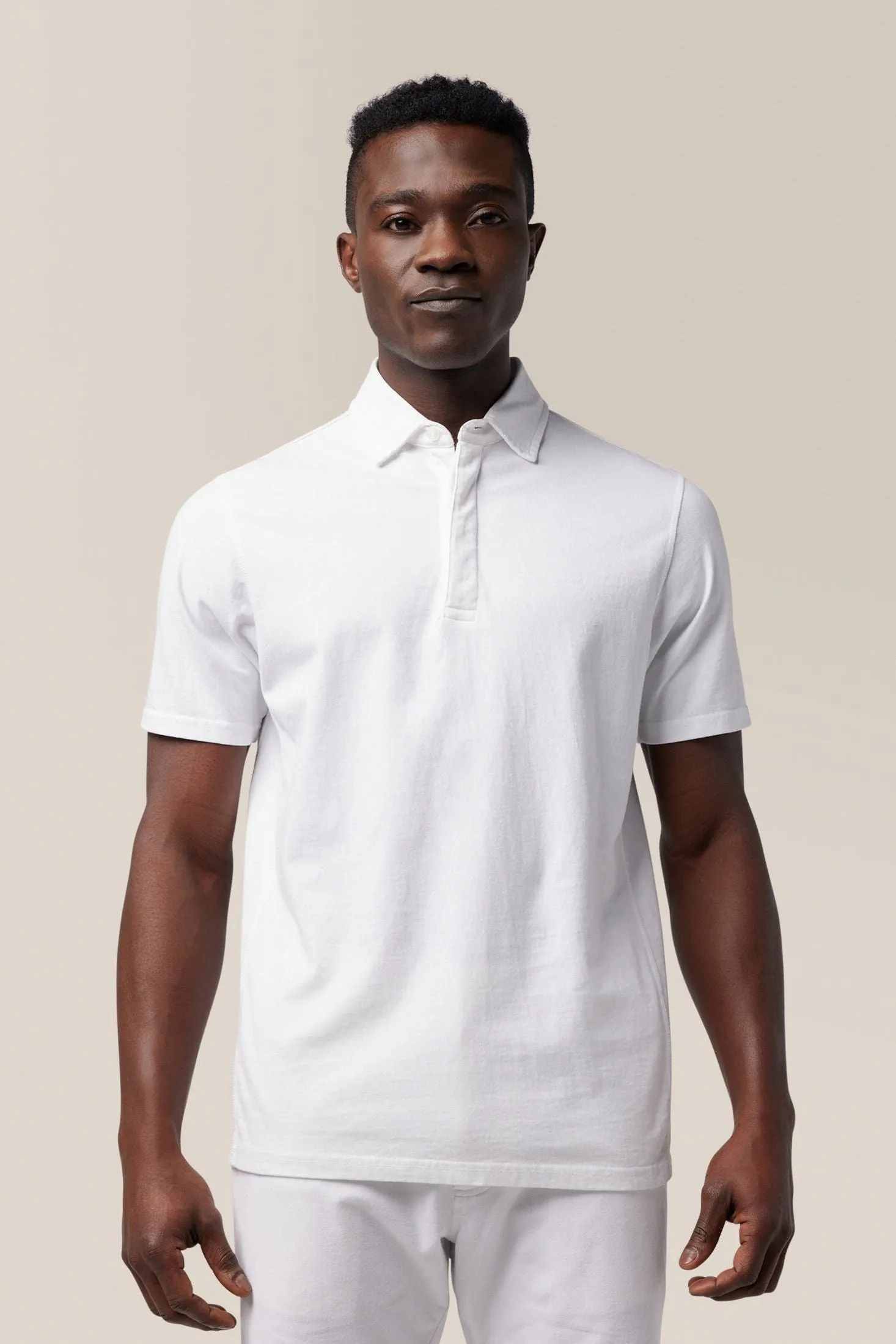 Rugby Shirt | Textured Cotton Jersey