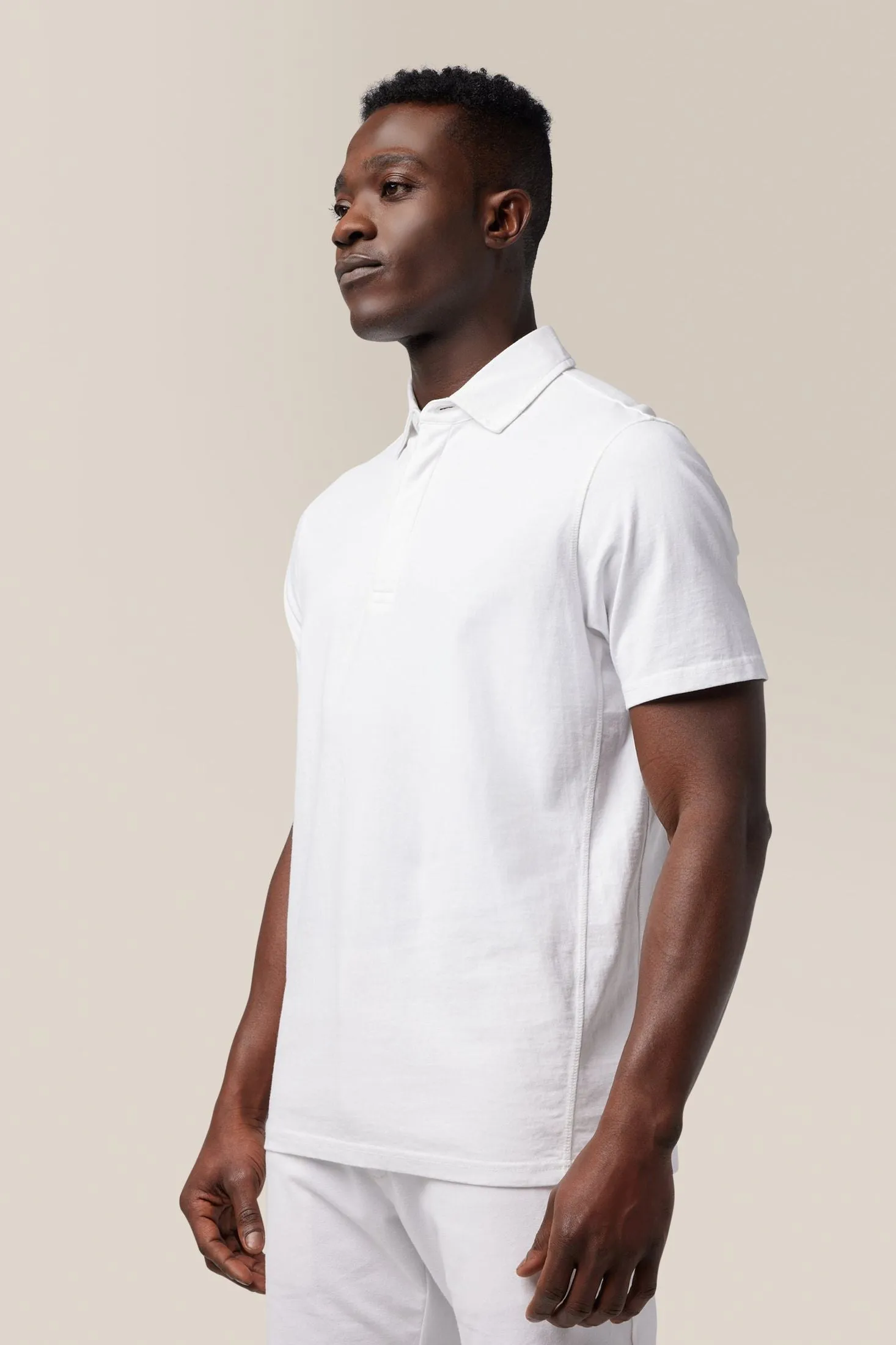 Rugby Shirt | Textured Cotton Jersey