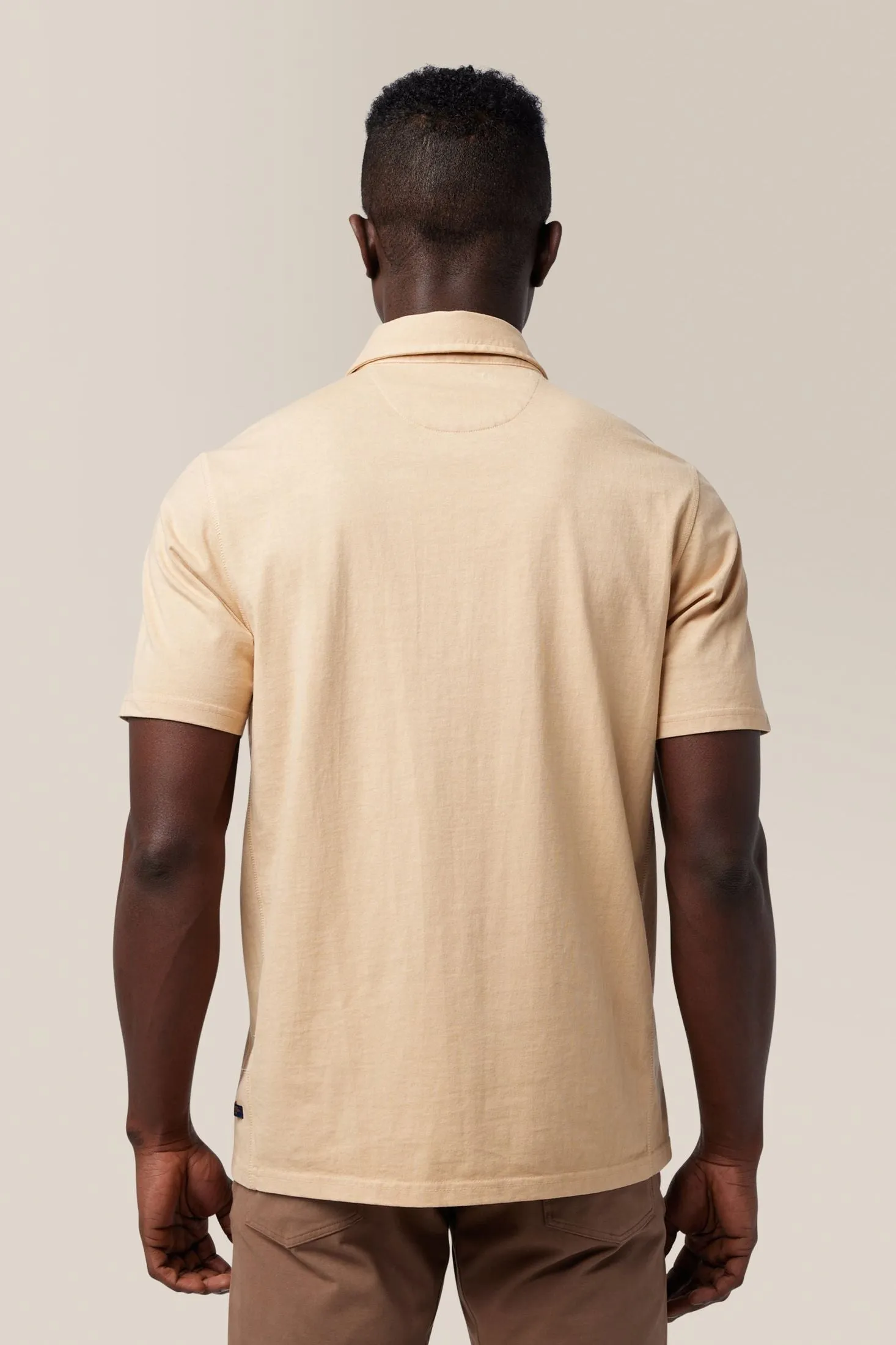 Rugby Shirt | Textured Cotton Jersey