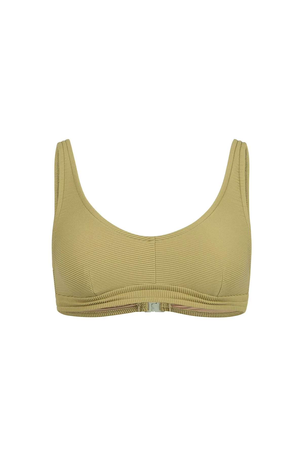 Signature Waistband Bralette Top - Avocado