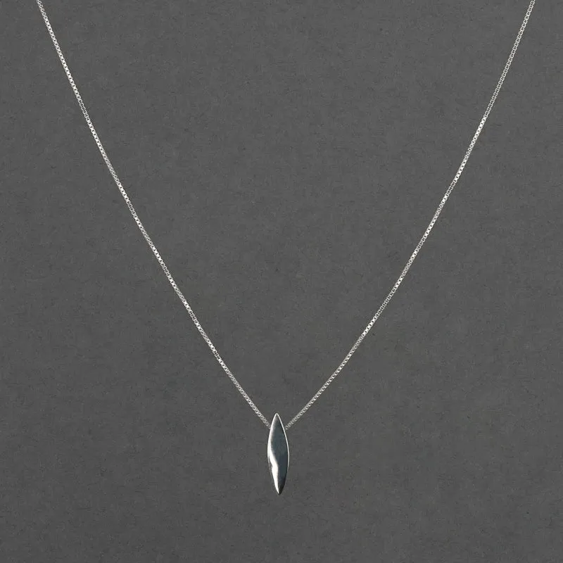 SILVER MARQUISE NECKLACE