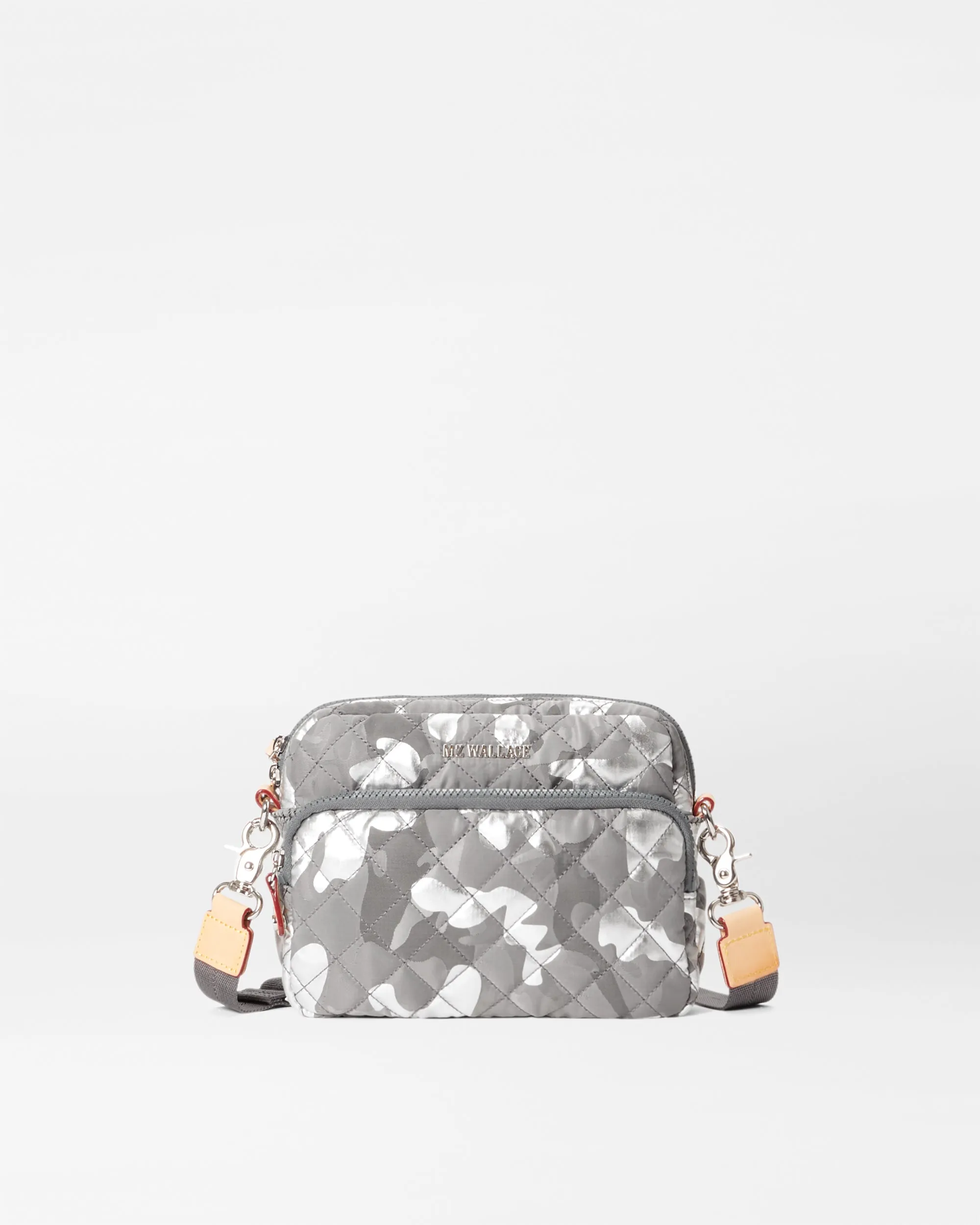 Silver Metallic Camo Small Metro Camera Bag