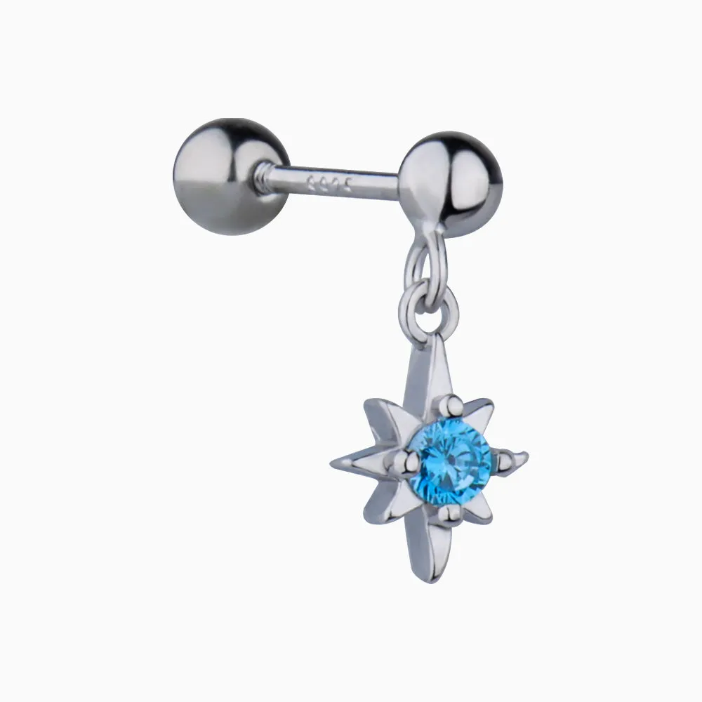 Sparkle Star Drop Earring