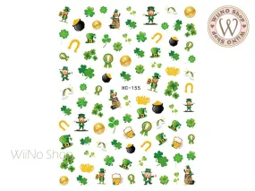 St. Patrick's Day Adhesive Nail Art Sticker - 1 pc (HC-155)