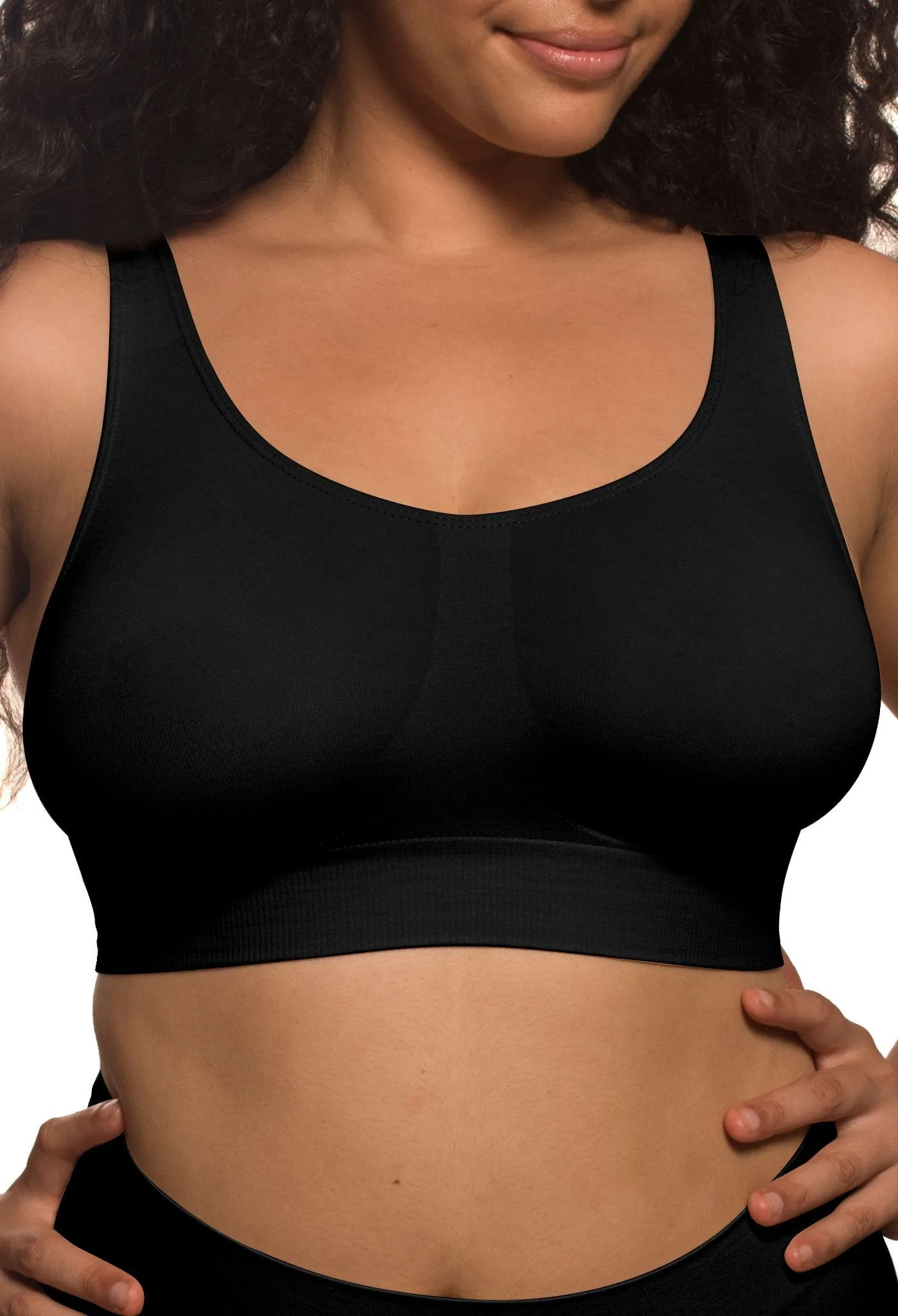 Travel Wire Free High Back Pull On Crop Top