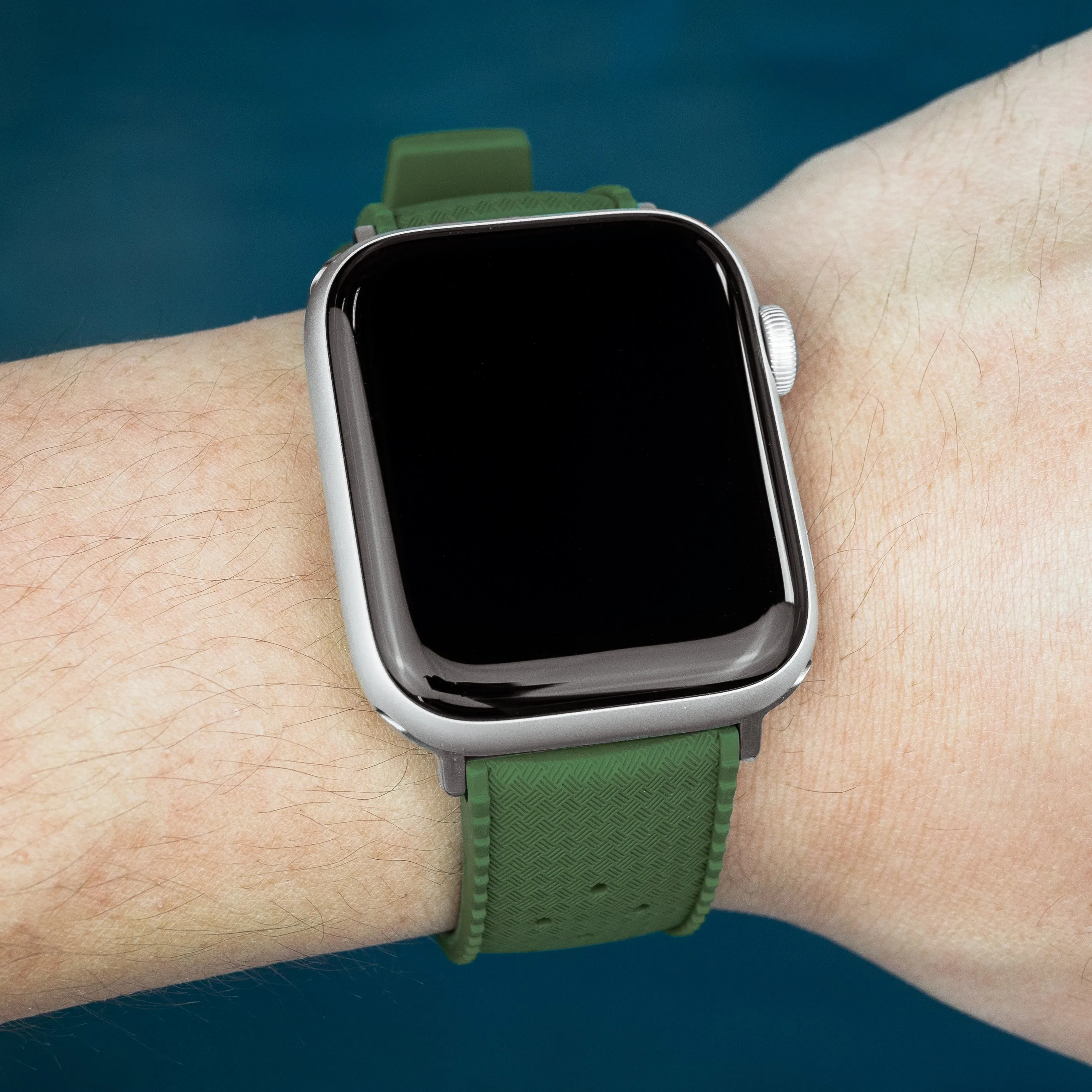 Tropic FKM Rubber Strap in Green (Apple Watch)