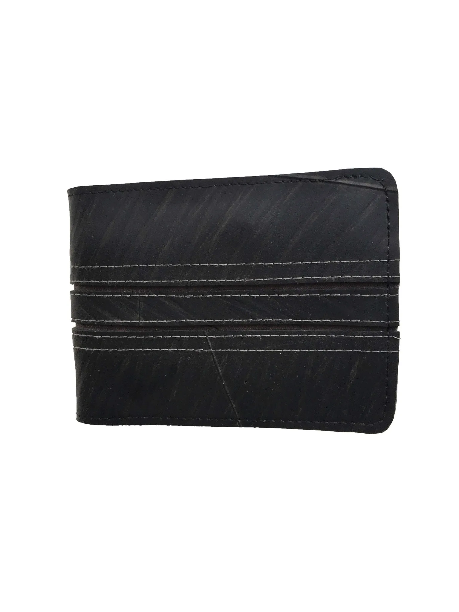 Upcycled Tyre Double Line Wallet