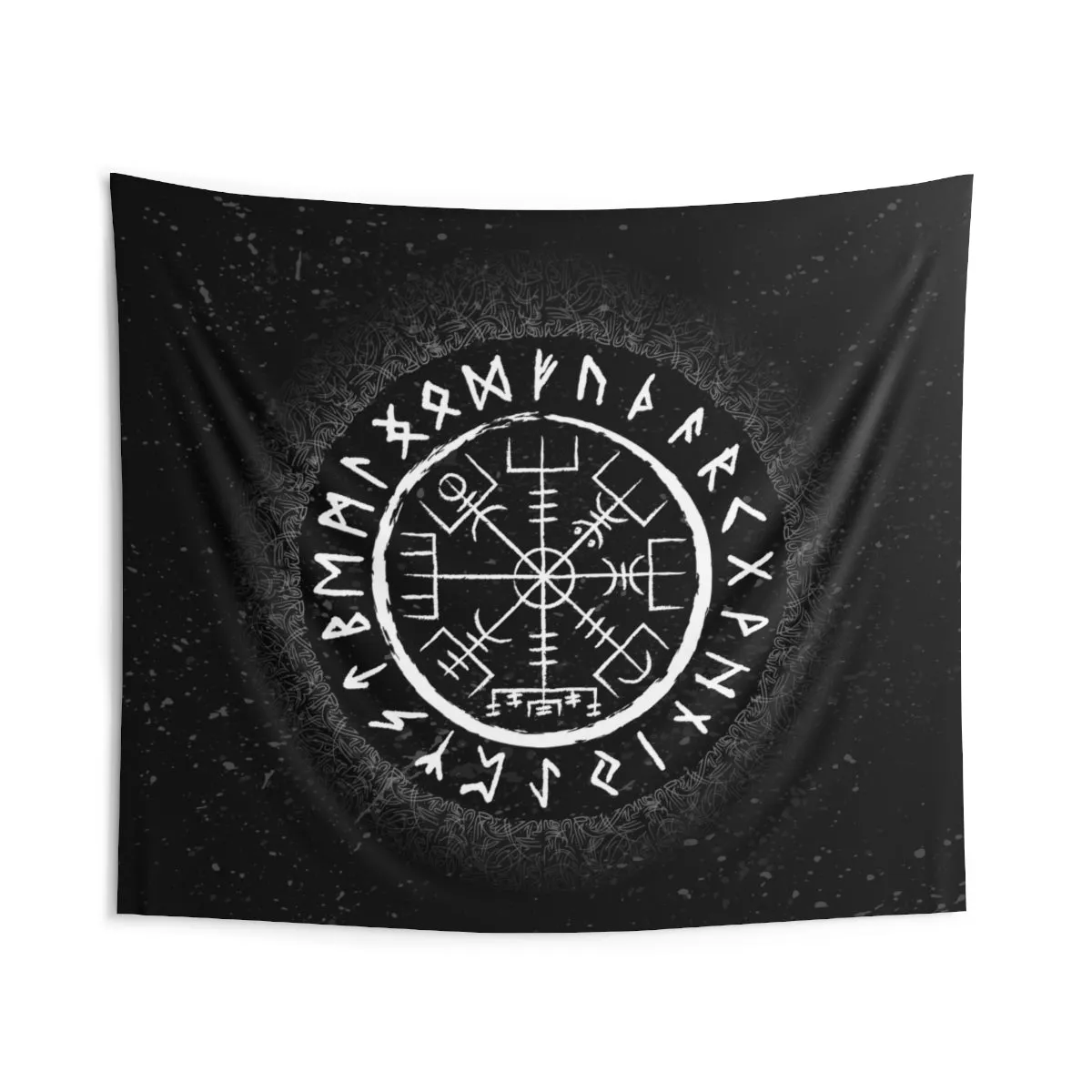 Vegvisir Viking Compass Wall Tapestry