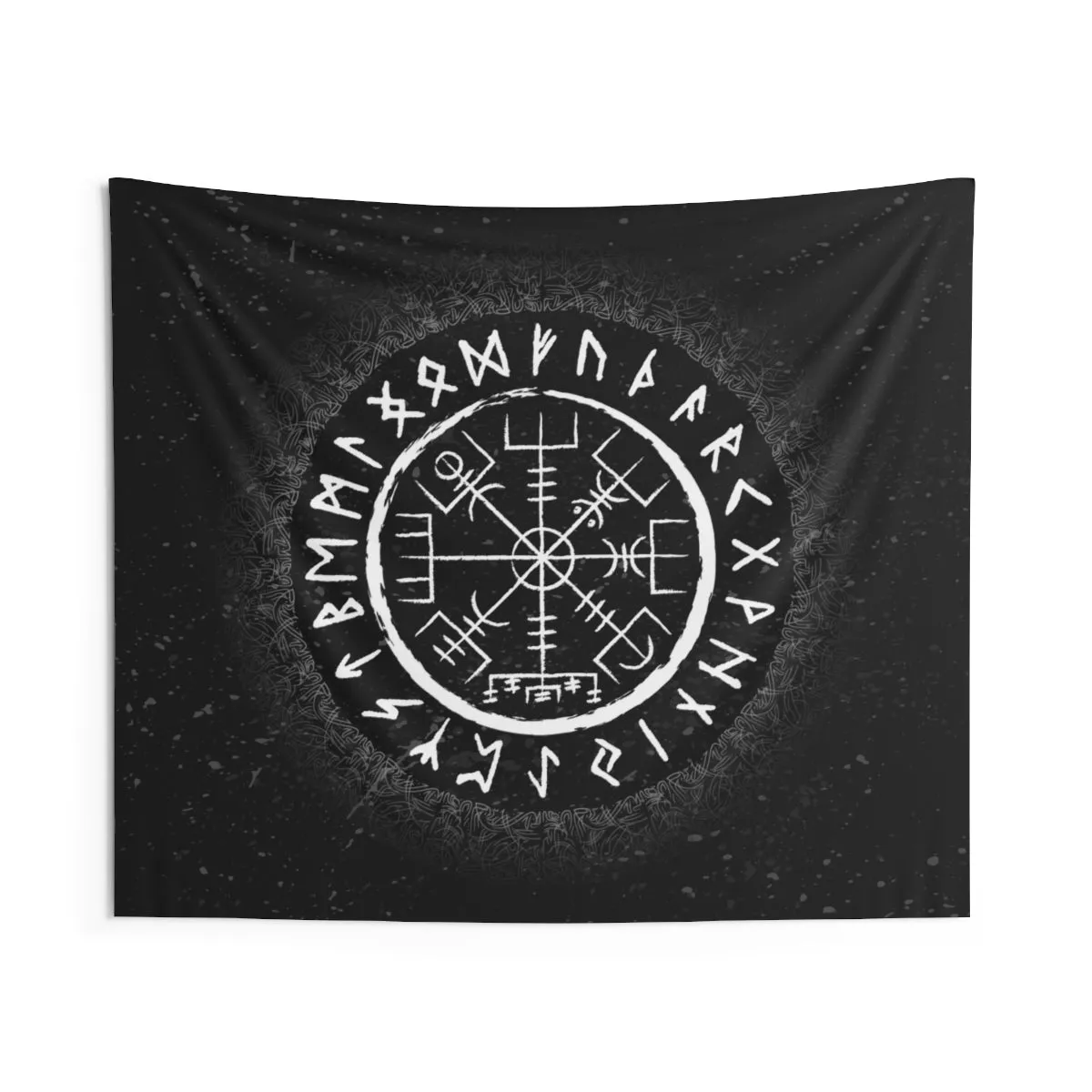 Vegvisir Viking Compass Wall Tapestry