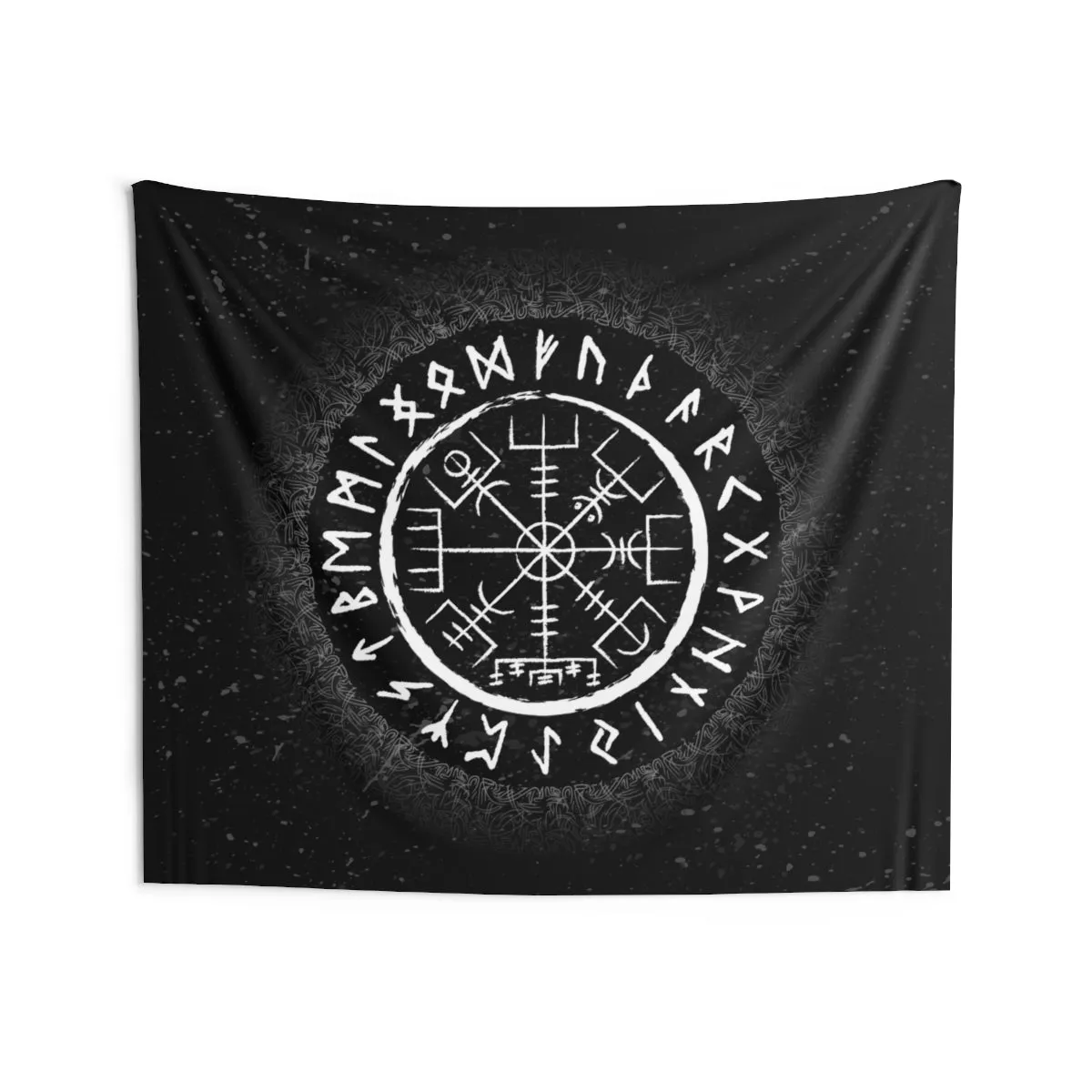 Vegvisir Viking Compass Wall Tapestry