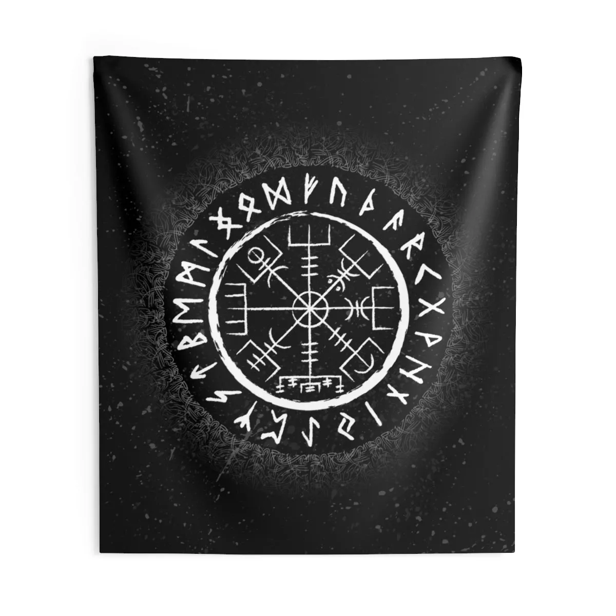 Vegvisir Viking Compass Wall Tapestry