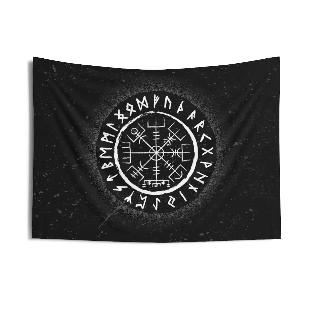 Vegvisir Viking Compass Wall Tapestry