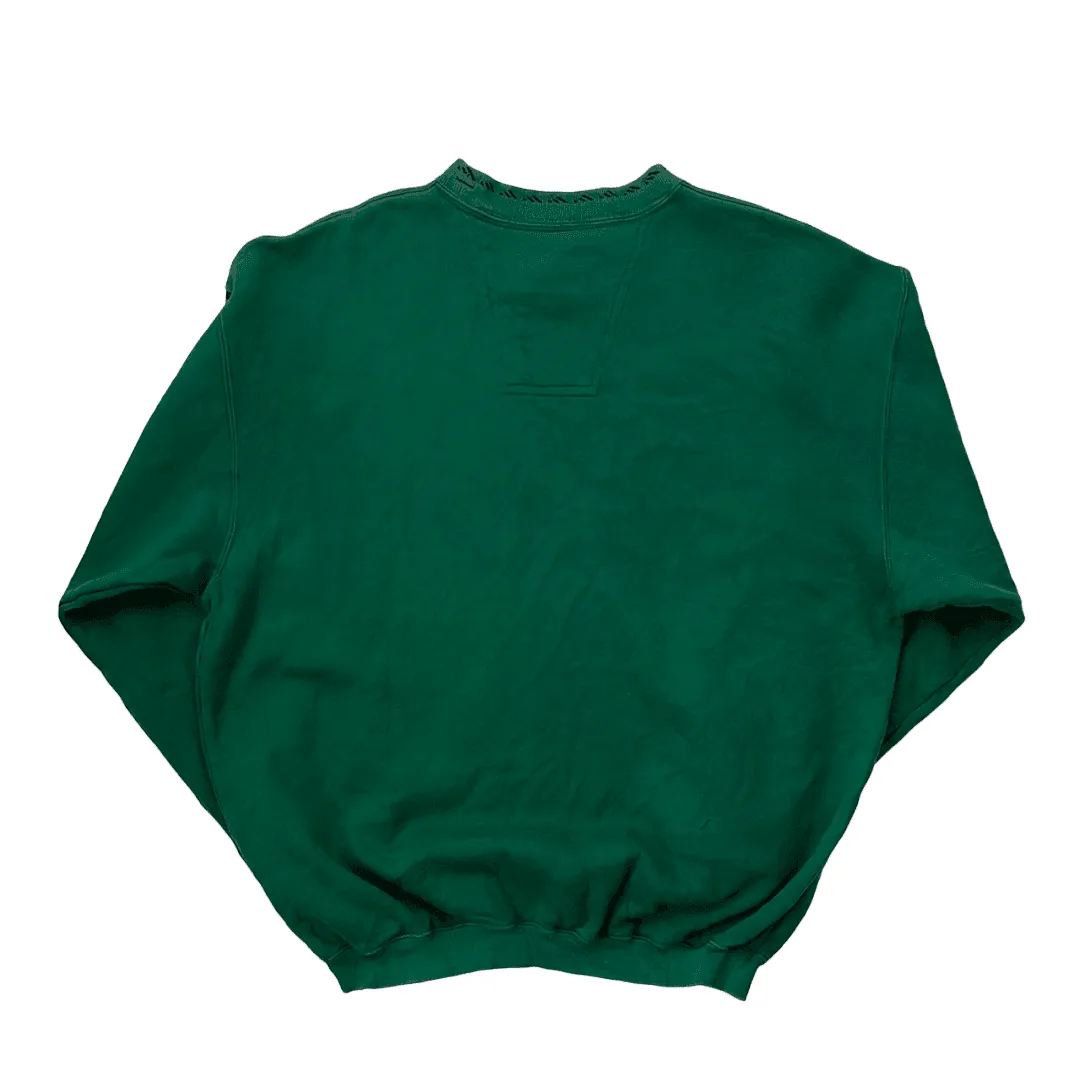 Vintage 90s Green Adidas Equipment Spell-Out Sweatshirt - Medium