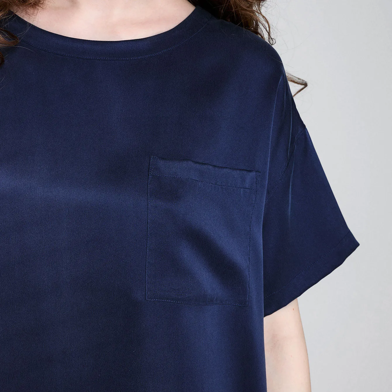 Washable Silk Oversized Sleep Tee