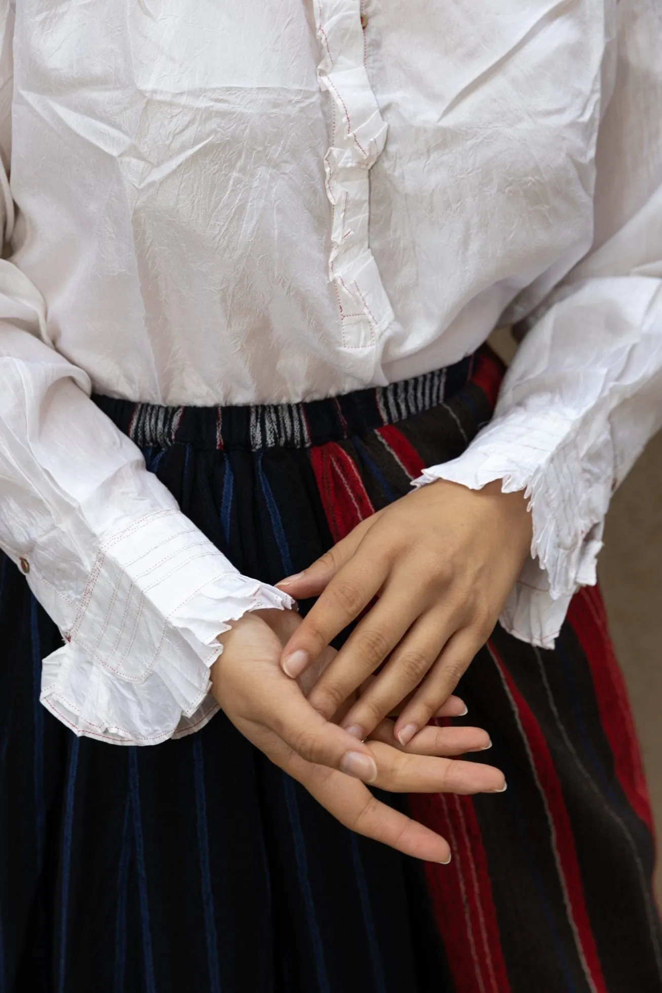 White Silk Blouse