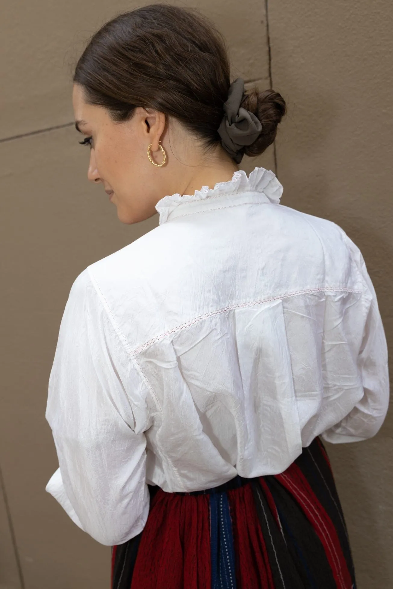 White Silk Blouse