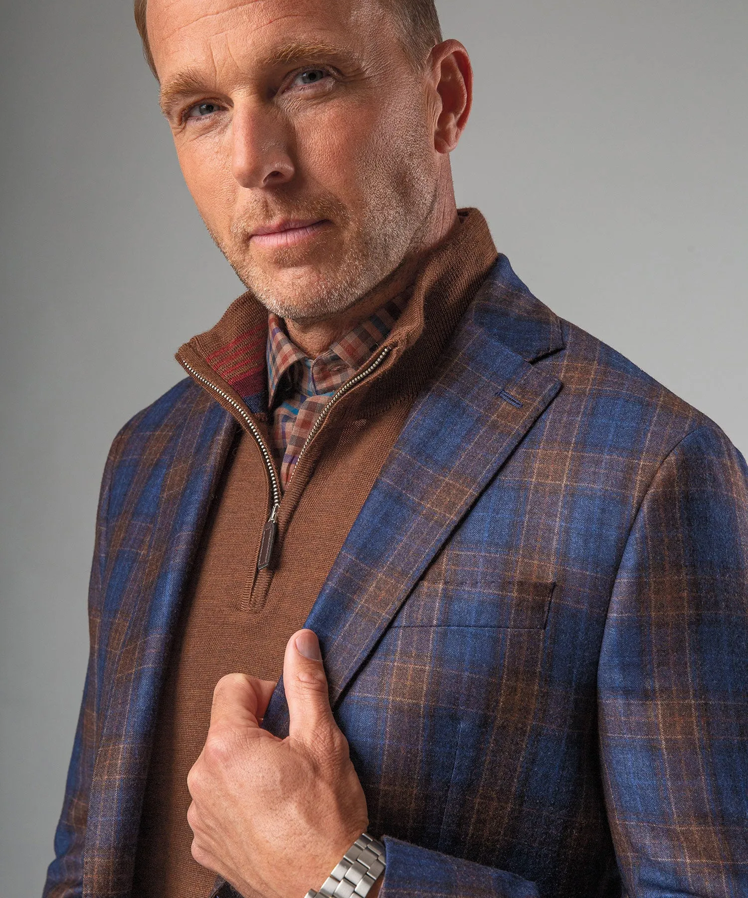 Wool Plaid Sport Coat