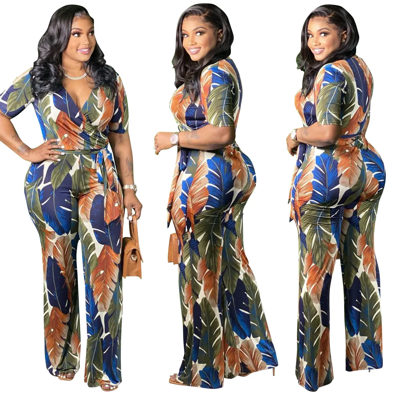 XL-4XL Women Clothing 2022 Summer Jumpsuits