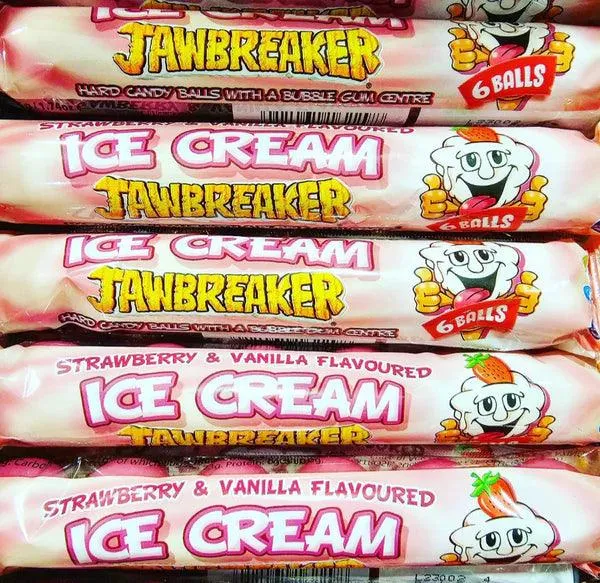 ZED Candy Jawbreaker Raspberry & Vanilla Ice Cream